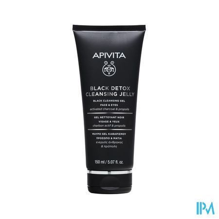 Apivita Black Cleansing Gel Face & Eyes Tube 150ml