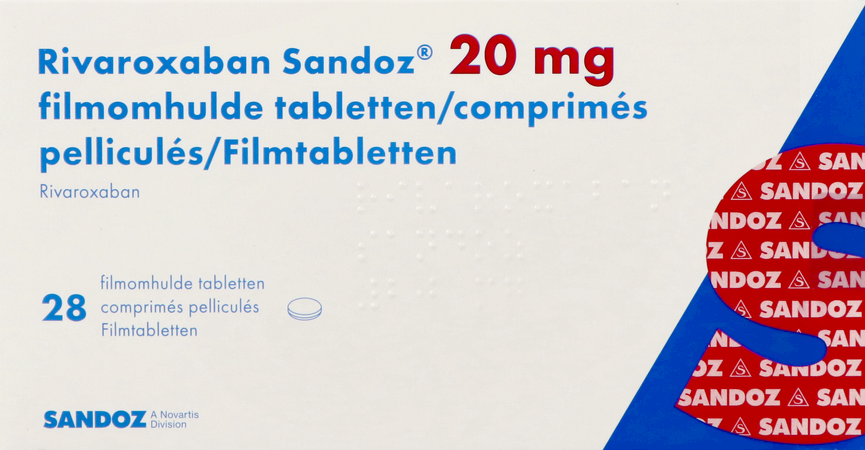 Rivaroxaban Sandoz 20mg Filmomh Tabl 28 2