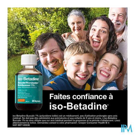 Iso Betadine 1% Nf Mondwater 200ml Ready To Use 10