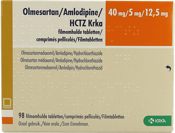 Olmesartan/amlodipine/hctz Krka 40/ 5/12,5 Comp 98 1