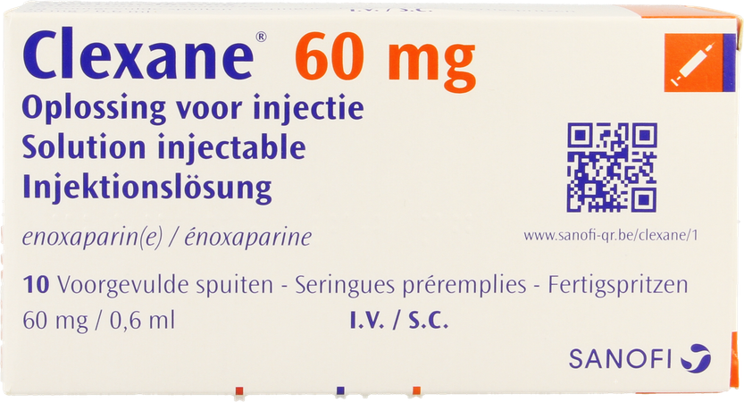 Clexane Spuit Inj 10 X 60mg/0,6ml 1
