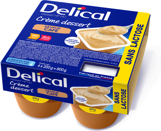 Delical Creme Dessert Hp-hc Z/lact.koff 4x125g Nf 1