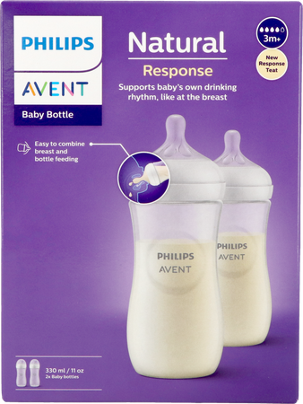 Philips Avent Natural 3.0 Zuigfles Duo 2x330ml 1