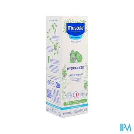 Mustela Bb Hydra Creme Visage Nf Tube 40ml