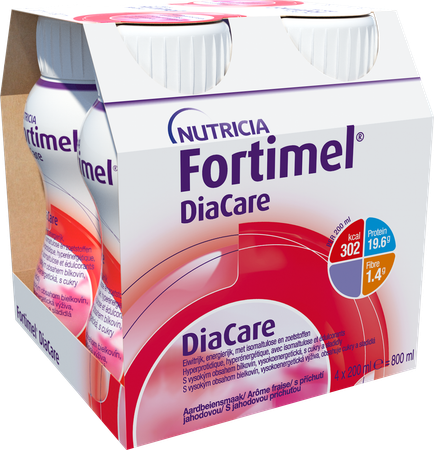 Fortimel DiaCare aardbeiensmaak 4x200ml 3
