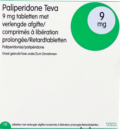 Paliperidone Teva 9mg Verl.afgifte Comp 112 X 9mg 4