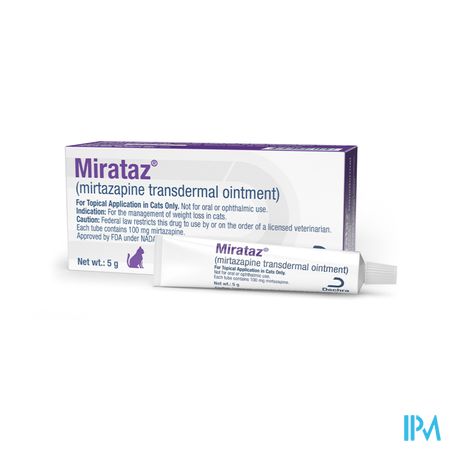 Mirataz 20mg/g Transdermale Zalf Kat Tube 5g