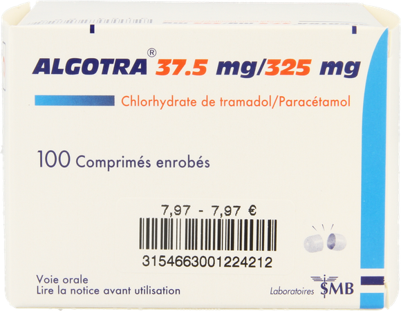 Algotra Comp Omhulde 100 X 325mg/37,5mg 4