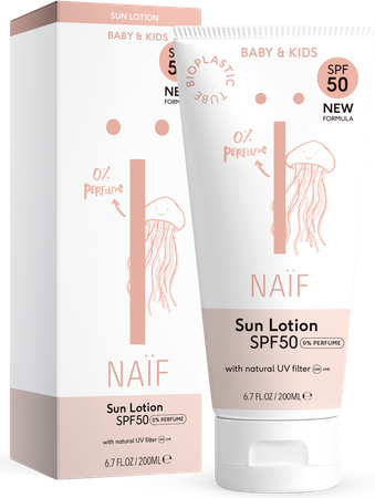 Naif Baby&kids Sun Ip50 N/parf Lotion Tube 200ml 1