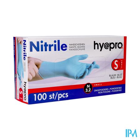 Pharmex Gants Nitril Bleu S/poudre S 100