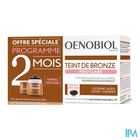 Oenobiol Bronze Teint Lichte Huid Caps 2x30 3