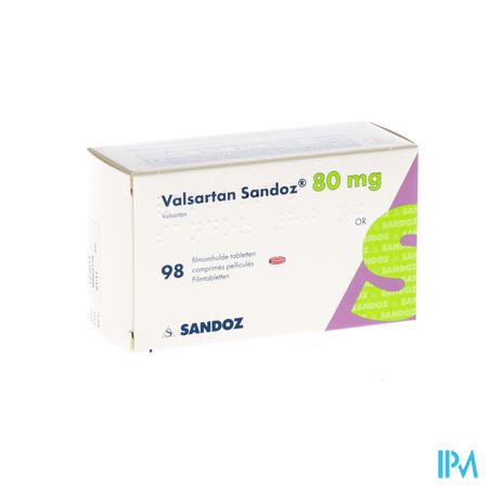 Valsartan Sandoz 80mg Filmomh Tabl 98 X 80mg 1
