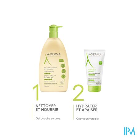 Aderma Indisp.gel Douche Surgras 750ml 18