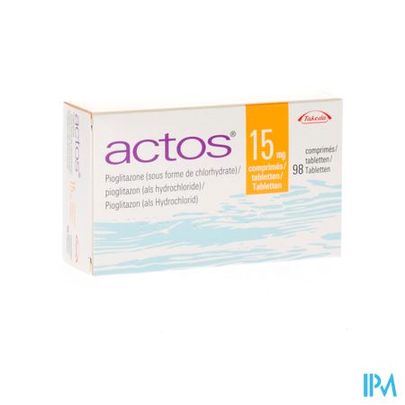 Actos 15mg Comp 98 X 15mg