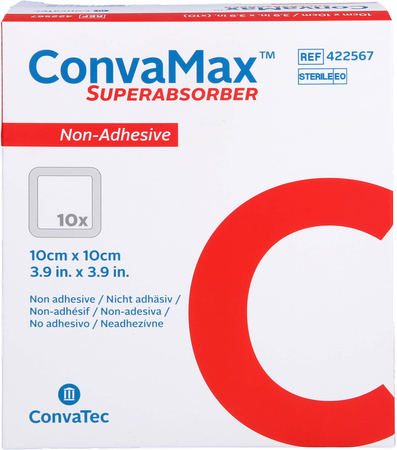 Convamax Superabsorber Non Adhesief 10x10cm 10 2