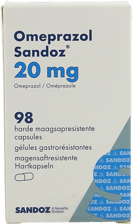 Omeprazol Sandoz Caps Enter 98 X 20mg 4