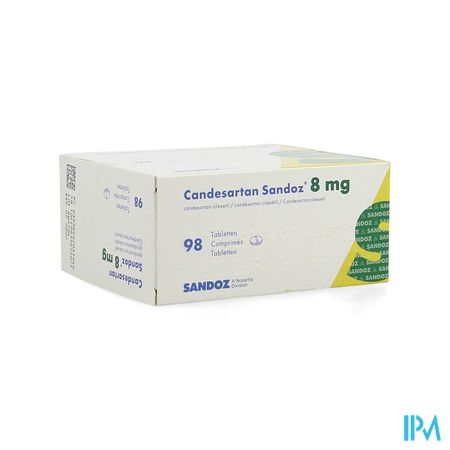 Candesartan Sandoz Tabl 98 X 8mg