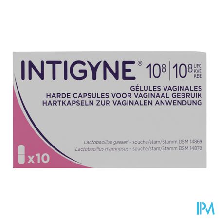 Intigyne 10e8 Kve/10e8 Kve Harde Caps Vaginaal 10 1