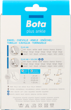 Bota Plus Enkelstuk+velcro Zwart S <21cm 3