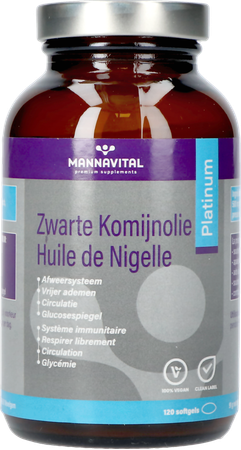 Mannavital Huile Nigelle Softgels 120 9