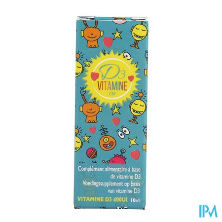 Vitamine D3 Cbf 400 Ui Druppels Fl 10ml 1