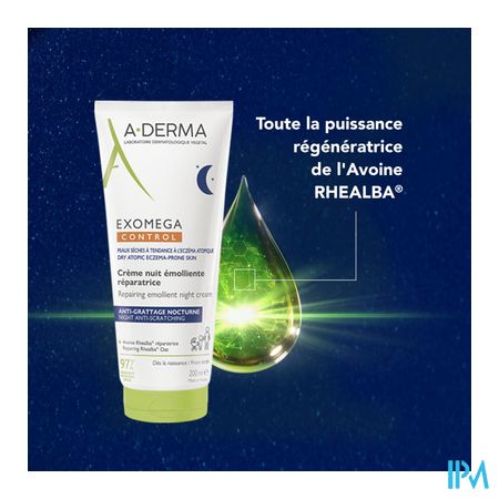 Aderma Exomega Control Cr Nuit Emol. Reparat 200ml 8