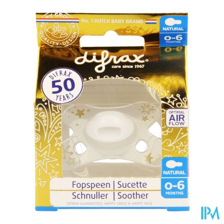 Difrax Fopspeen 0-6m Natural Gold 1
