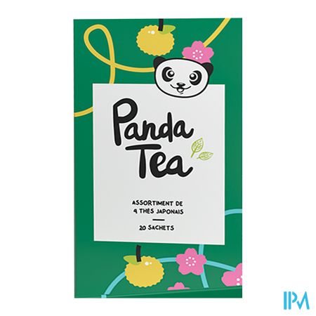 Panda Tea Coffret Thes Vert Japonais Zakjes 20 1