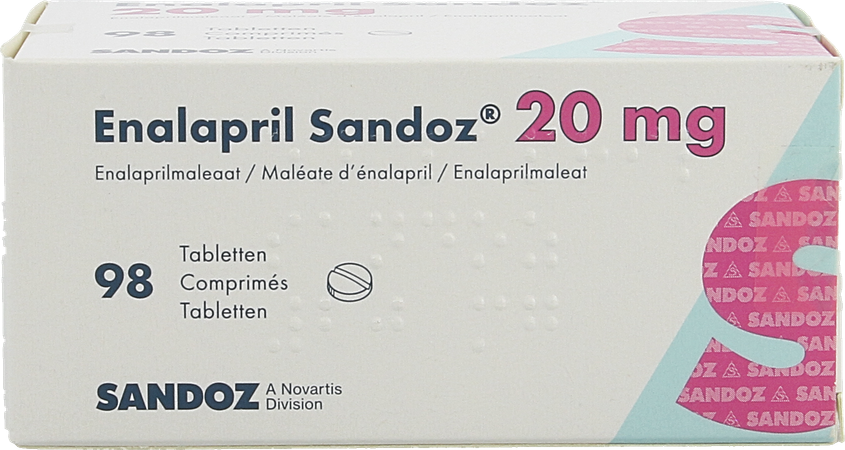 Enalapril Sandoz 20mg Tabk 98 2