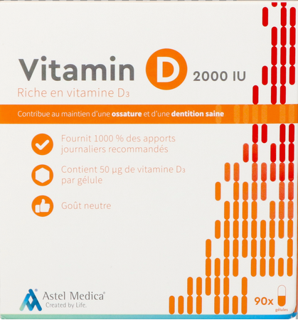 Astel Vitamin D 2000iu Caps 90 9