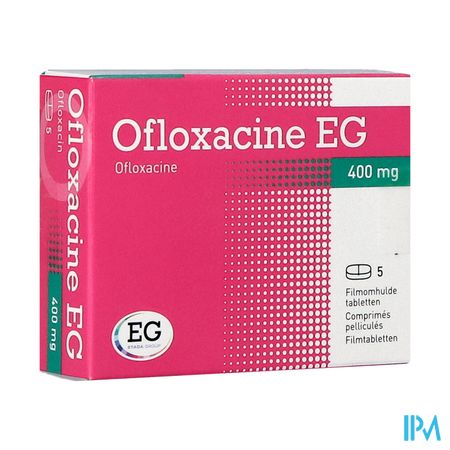 Ofloxacine EG Tabl 5X400Mg