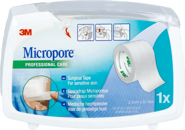 Micropore 3m 25,0mmx9,1m Nieuwe Dispenser 1530p-1d 4