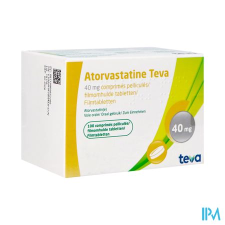 Atorvastatine Teva 40mg Orifarm Comp Pell 100