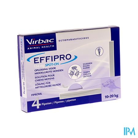 Effipro 134mg Spot-on Opl Hond Pipet 4x1,34ml