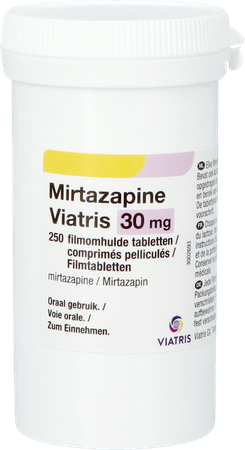 Mirtazapine Viatris 30mg Comp Pell 250 Pot 2