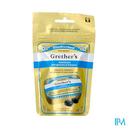 Grether's Pastilles Blackcurr.z/suiker Refill 110g