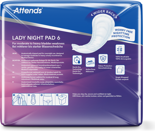 Attends Lady Night Pad 1x30 3