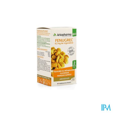 Arkogelules Fenugrec Bio Caps 40 1