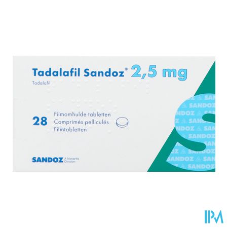 Tadalafil Sandoz 2,5mg Filmomh Tabl 28 X 2,5mg 1