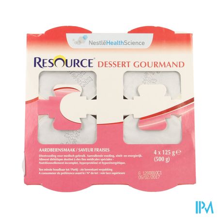 Resource Dessert Gourmand Aardbei 4x125g 12311130 2