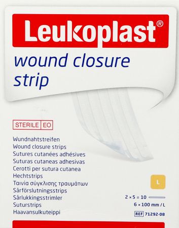 Leukoplast Wound Closure Strip 6x100mm 10 1