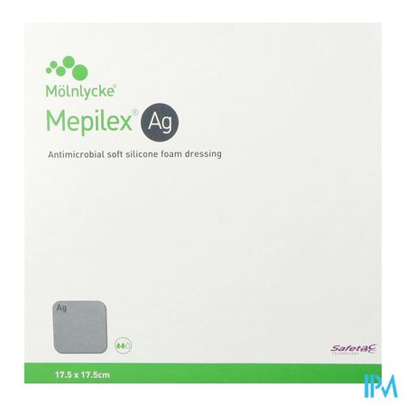 Mepilex Ag Pansement Steril 17,5x17,5cm 5 287321 1