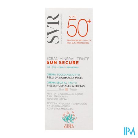 Svr Sun Secure Gekleur.miner.norm.huid Spf50+ 60ml 2