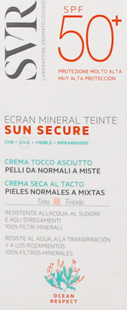 Svr Sun Secure Gekleur.miner.norm.huid Spf50+ 60ml 2
