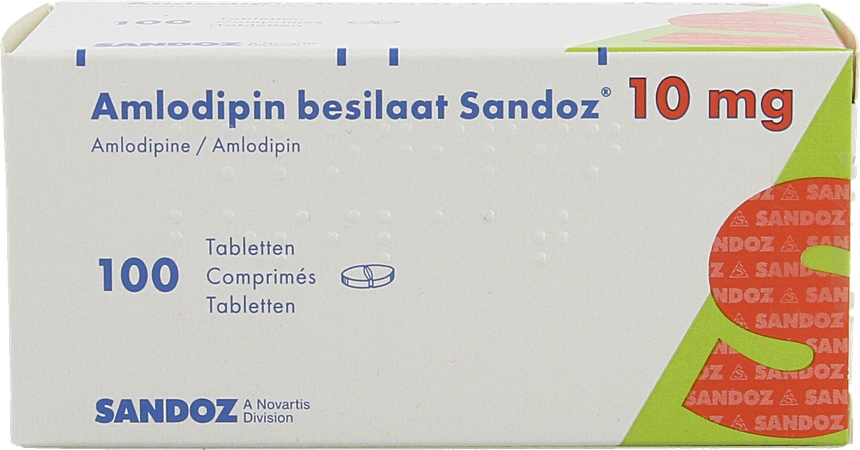 Amlodipine Besilaat Sandoz C0mp 100x10mg 2