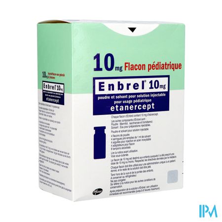 Enbrel 10mg Pdr + Oplosm Opl Inj Pediatrie Fl 4