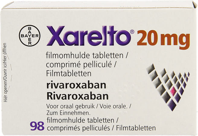 Xarelto 20mg Comp Pell 98 X 20mg 3