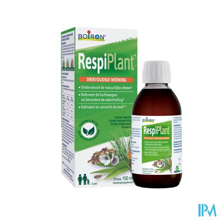 Respiplant Siroop Neus&keel Nat.afweer150ml Boiron