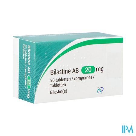 Bilastine Ab 20mg Comp 50 X 20mg