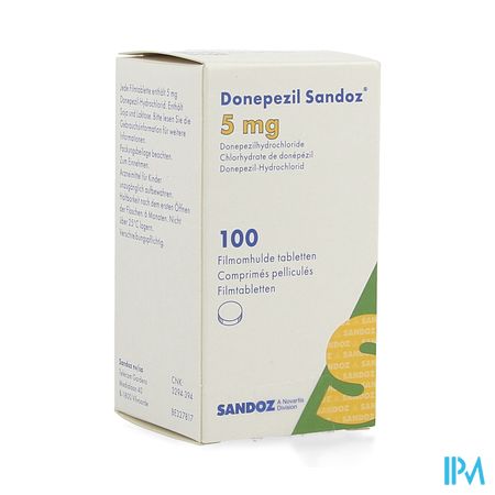 Donepezil Sandoz 5,0mg Filmomh Tabl 100 X 5,0mg